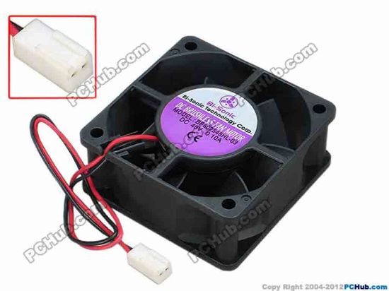 67998 Bi-Sonic BP602548HL-03 Server - Square Fan sq60x60x25, w180x2x2, 48V 0.10A Bi-Sonic BP602548HL-03 Server - Square Fan 