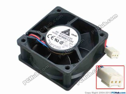 68057 Delta Electronics AFB0612VH Server - Square Fan -BF00, sq60x60x25, w120x3x3, 12V 0.30A Delta Electronics AFB0612VH Server - Square Fan 