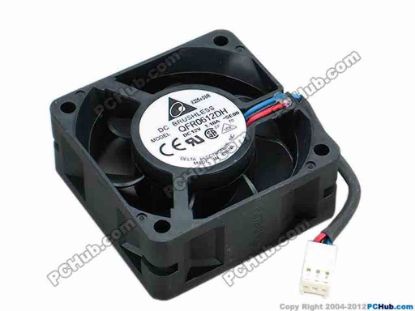 68069 Delta Electronics QFR0612DH Server - Square Fan -SE00, sq60x60x25, w55x3x3, 12V 1.10A Delta Electronics QFR0612DH Server - Square Fan