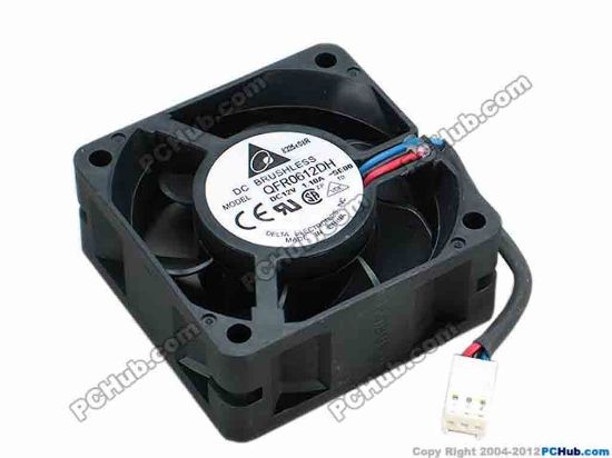 68069 Delta Electronics QFR0612DH Server - Square Fan -SE00, sq60x60x25, w55x3x3, 12V 1.10A Delta Electronics QFR0612DH Server - Square Fan