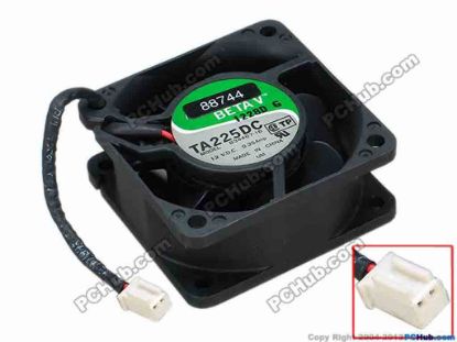 68084 Nidec B34467-16 Server - Square Fan sq60x60x25, w80x2x2, 12V 0.35A Nidec B34467-16 Server - Square Fan