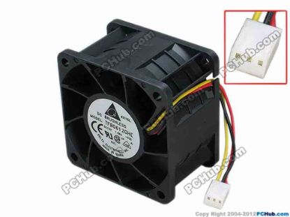 68109 Delta Electronics TFB0612GHE Server - Square Fan -F00, sq60x60x38, w85x3x3, 12V 1.68A Delta Electronics TFB0612GHE Server - Square Fan 
