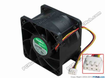 68113 Nidec V35073-33 Server - Square Fan sq60x60x38, w110x3x3, 12V 1.1A Nidec V35073-33 Server - Square Fan 