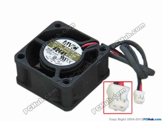 68233 AVC B4020B12M Server - Square Fan sq40x40x20, w195x2x2, 12V 0.13A AVC B4020B12M Server - Square Fan 