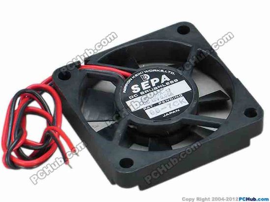 68954 SEPA MFB50A-12 Server - Square Fan sq50x50x10, w300x2, 12V 0.08A SEPA MFB50A-12 Server - Square Fan 