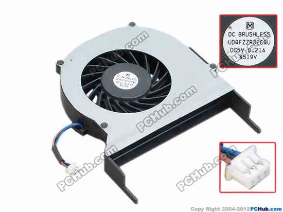 69043 Panasonic UDQFZZR32CQU Cooling Fan  s82X70X11, w30x3x3, 0.21A, Bare Fan Panasonic UDQFZZR32CQU Cooling Fan  
