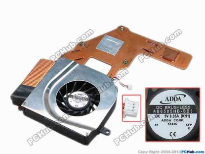 69051 Advent 7098 Cooling Fan  KN1, w30x3x3, 0.35A Advent 7098 Cooling Fan  