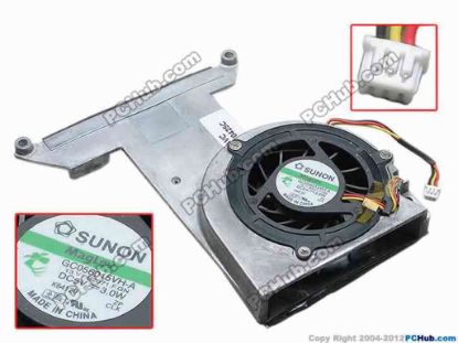 69084 SUNON GC056015VH-A Cooling Fan  GC056015VH-A, 13.V1.B2071.F.GN, w110x3x3, 3.0W SUNON GC056015VH-A Cooling Fan  