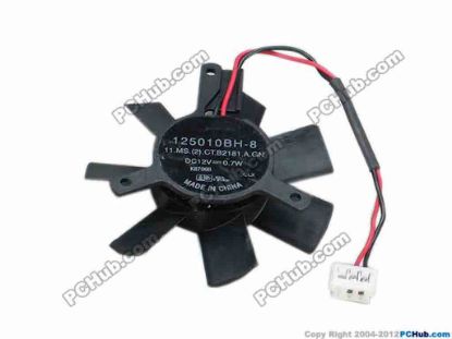 69198 SUNON 125010BH-8 Server - Frameless / GPU Fan 11.MS.(2).CT.B2181.A.GN, w65x2x3, 12V 0.7W, Black SUNON 125010BH-8 Server - Frameless / GPU Fan 