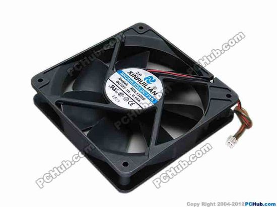 70241 XIFAN / Xinruilian RDL1225S Server - Square Fan sq120x120x25, w90x2x2, 12V 0.18A XIFAN / Xinruilian RDL1225S Server - Square Fan 
