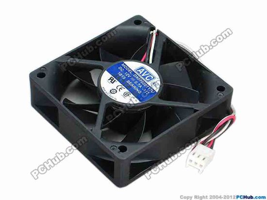 70298 AVC DA07020T12U Server - Square Fan -112, sq70x70x20, w160x3x3, 12V 0.7A AVC DA07020T12U Server - Square Fan 