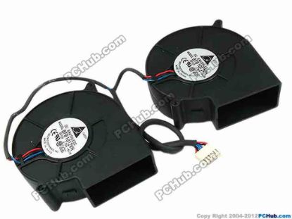 70339 Delta Electronics BFB1012VH Server - Blower Fan -4C1R, bw97x94x33, 12V 2.70A, With 2 Fan For 6-Pin Delta Electronics BFB1012VH Server - Blower Fan