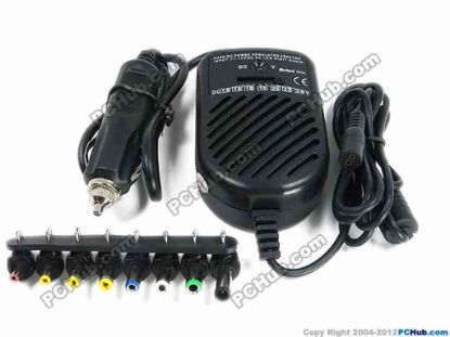 70360 Mcind AC Adapter Universal Laptop Adapter Inverter, 505C, 80W Mcind AC Adapter Universal Laptop Adapter <p><strong>Convert 12V DC electricity provided by the automobile into DC that power notebook / laptop computers that consume DC 15V to 24V Max. 80W or 4.5A</strong></p>
<p></p>
<p><strong>Features:</strong></p>
<ul>
<li>Automatic short circuit shut-off. </li>
<li>Automatic Overload protection </li>
<li>Max. 80W Watts Continuous Power output </li>
<li>Input: DC 11-14V 8A </li>
<li>Output: DC 15, 16, 18, 19 and 20V Max. 4.5A. 60 Hz </li>
<li>Output: DC 22 and 24V. 3.16A. 60 Hz </li></ul>
<p><br />
</p>
<p><strong>Usage:</strong></p>
<ul>
<li>This power inverter is most commonly used for a notebook. This is used for any electric equipments with power consumption less than DC 80W. </li>
<li>Check the sizes of the tips that match the tip of your AC or DC adapter of your equipment. </li></ul>
<p><br />
</p>
<p><strong>8 different sizes of tips are included:<br />
</strong>External diameter x internal diameter.</p>
<ul>
<li>3.5x1.7mm </li>
<li>4.0x1.7mm </li>
<li>4.8x1.7mm </li>
<li>5.5x1.7mm </li>
<li>5.5x2.1mm </li>
<li>5.5x2.5mm </li>
<li>6.3x3.0mm </li>
<li>6.0x1.0mm (pin inside) </li></ul>
<p><br />
</p>