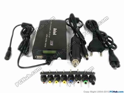 70383 Mcind Power Inverter Universal Laptop Adapter Inverter, 505K, 100W, w/ LCD display Mcind Power Inverter Universal Laptop Adapter <p><strong>Convert DC 12V provided by the automobile or AC 100-240V electricity:</strong></p>
<ul>    
<li>into DC&nbsp;12V to 24V Max. 100W, that power notebook / laptop computers and any electric equipments with power consumption less than DC 100W. </li>    
<li>&nbsp;into USB output for charging Laptops, iPod, iPhones, Cellular Phones, MP3/4 Players, Shavers and many others </li>    
<li>with LCD display indicating the selected DC valtage </li></ul>
<p><br />
</p>
<p><strong>Features:</strong></p>
<ul>    
<li>Material- Case of the adapter is made of aluminum alloy that serve as heatsink </li>    
<li>Automatic short circuit shut-off. </li>    
<li>Automatic Overload protection </li>    
<li>Max. 100W Watts Continuous Power output </li>    
<li>Input: DC 12V or AC 110-240V </li>    
<li>Output: DC 12V, 15, 16, 18, 19, 20, 22 and 24V Max. 100W. (Adjusted by the switch with LED light indication)) </li>    
<li>Output: USB DC 5V 2.0A </li></ul>
<p><strong>&nbsp;</strong></p>
<p><strong>8 different sizes of tips are included:<br />
</strong>External diameter x internal diameter.</p>
<ul>    
<li>3.5x1.7mm </li>    
<li>4.0x1.7mm </li>    
<li>4.8x1.7mm </li>    
<li>5.5x1.7mm </li>    
<li>5.5x2.1mm </li>    
<li>5.5x2.5mm </li>    
<li>6.3x3.0mm </li>    
<li>6.0x1.0mm (pin inside) </li></ul>