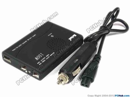 70395 Mcind Power Inverter DC Power Inverter Inverter, CB200, 100W, US/EU Socket, Black Mcind Power Inverter DC Power Inverter <p><strong>Convert DC 12V provided by the automobile into AC 220V that power any electric equipments with power input AC 220V<br />
</strong>With USB port output DC 5V 2A, charging Laptops, iPod, iPhones, Cellular Phones, MP3/4 Players, Shavers and many others</p>
<p><br/></p>
<p><strong>Features:</strong></p>
<ul>
<li>Material- Case of the adapter is made of heavy duty ABS Plastic </li>
<li>LED indicator: power on. </li>
<li>Automatic short circuit shut-off. </li>
<li>Automatic Overload protection &gt; 200W </li>
<li>Automatic Overhead protection &gt; 60 degree C </li>
<li>Replaceable fuse: 1 x 15A </li>
<li>Max. 150W Watts Continuous Power output </li>
<li>Input: DC 9V - 14V </li>
<li>Output: AC 220V 50Hz Max. 150W. </li>
<li>Output: USB DC 5V 1.0A </li></ul>
<p><strong>&nbsp;</strong></p>
<p><strong>AC Output Socket: US and EU multi socket</strong></p>