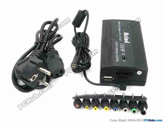 70399 Mcind AC Adapter Universal Laptop Adapter AC Adapter, 505D, 100W, UK Socket, Mcind AC Adapter Universal Laptop Adapter <p><strong>AC 100-240V that power any laptop computer and electric equipments with power input DC12V to 24V 100W<br />
</strong>With USB port output DC 5V 1A, charging Laptops, iPod, iPhones, Cellular Phones, MP3/4 Players, Shavers and many others</p>
<p><br />
</p>
<p><strong>Features:</strong></p>
<ul>
<li>Material- Case of the adapter is made of heavy duty ABS Plastic </li>
<li>Input: AC 110 to 240V </li>
<li>Output: DC 12V, 15, 16, 18, 19, 20, 22 and 24V Max. 100W. (Adjusted by the switch with voltage indication)) </li>
<li>Output: USB DC 5V 1.0A </li>
<li>Input Socket: UK socket (EU plug power cord is included) </li></ul>
<p><strong>&nbsp;</strong></p>
<p><strong>8 different sizes of tips are included:<br />
</strong>External diameter x internal diameter.</p>
<ul>
<li>3.5x1.75mm </li>
<li>4.0x1.7mm </li>
<li>4.8x1.7mm </li>
<li>5.5x1.7mm </li>
<li>5.5x2.1mm </li>
<li>5.5x2.5mm </li>
<li>6.3x3.0mm </li>
<li>6.0x1.0mm (pin inside) </li></ul>
<p><br />
</p>