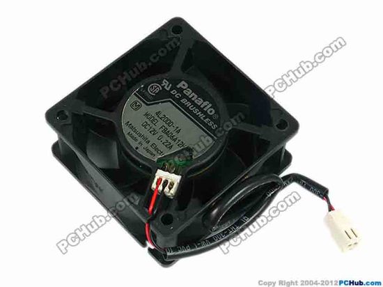 70404 Panaflo / Matsushita FBA06A12H Server - Square Fan sq60x60x25, w155x2x2, 12V 0.22A Panaflo / Matsushita FBA06A12H Server - Square Fan 