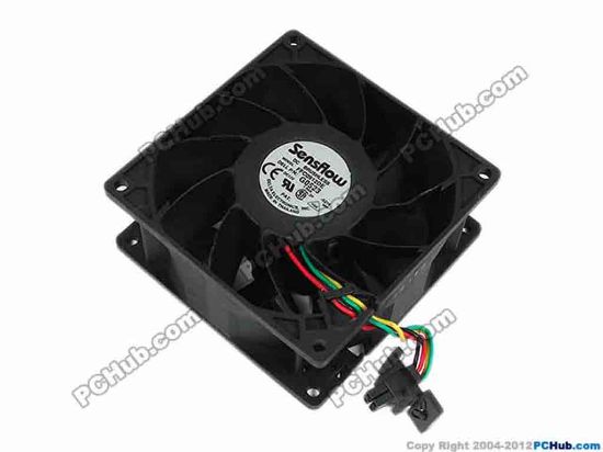 70411 Delta Electronics FFC0912DE Server - Square Fan -SZ16, sq92x92x38, w40x4x4, 12V 1.50A Delta Electronics FFC0912DE Server - Square Fan 