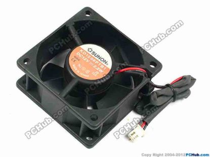 70497 SUNON KD1206PTB1 Server - Square Fan sq60x60x25, w230x2x2, 12V 2.2W SUNON KD1206PTB1 Server - Square Fan 