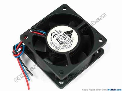 70586 Delta Electronics AFB0612H Server - Square Fan -F00, sq60x60x25, w95x3, 12V 0.15A Delta Electronics AFB0612H Server - Square Fan 