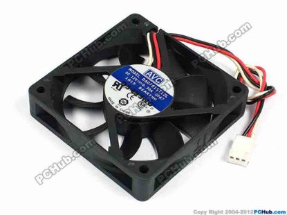 70588 AVC DA07015T12L Server - Square Fan 0067, sq70x70x15, w160x3x3, 12V 0.30A AVC DA07015T12L Server - Square Fan 