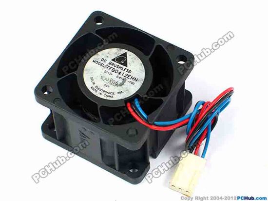 70616 Delta Electronics TFB0412EHN Server - Square Fan -F00, sq40x40x28, w160x3x3, 12V 0.81A Delta Electronics TFB0412EHN Server - Square Fan 
