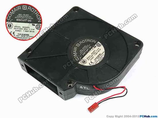 70645 Comair Rotron BD24B3 Server - Blower Fan bw120x120x30, w90x2x2, 24V 0.48A 11.5W Comair Rotron BD24B3 Server - Blower Fan 