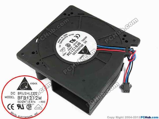 70646 Delta Electronics BFB1212M Server - Blower Fan -R00, bw120x120x32, w100x3x3, 12V 0.87A Delta Electronics BFB1212M Server - Blower Fan 