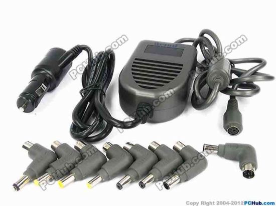 70654 Mcind Power Inverter Universal Laptop Adapter Inverter, 505F, 15-24V, with LCD display Mcind Power Inverter Universal Laptop Adapter <span id="ctl00_ContentPlaceHolder1_ItemDesc1_lblItemDescription"><strong>Universal DC 12V to DC 15V - 24V&nbsp;that power most of the laptop computers.</strong>
<p><strong></strong></p>
<p><strong>Features:</strong></p>
<ul>
    <li>Material- Case of the adapter is made of heavy duty ABS Plastic </li>
    <li>Input: DC12V </li>
    <li>Output: Automatically switching voltage between 15V to 24V. Max.90W or 6A </li>
</ul>
<p>&nbsp;</p>
<p><strong>8 different sizes of adapter tips are included</strong></p>
<ul>
    <li><strong>Tip A: 18.2-19.5V 4.74A</strong> </li>
</ul>
<p>HP / Compaq 18.5V 2.7A-3.8A </p>
<p>Asus 19V 2.64A </p>
<ul>
    <li><strong>Tip B: 14.2-15.5V up to 6A</strong> </li>
</ul>
<p>Toshiba 15V 2 - 6A </p>
<ul>
    <li><strong>Tip C: 18.2V-19.5V 4.74A</strong> </li>
</ul>
<p>Acer 19V up to 4.74A </p>
<ul>
    <li><strong>Tip D: 18.2V-19.5V 3.16A to 4.74A</strong> </li>
</ul>
<p>Hp / Compaq, IBM, Dell, Toshiba, Gateway, Fujitsu </p>
<ul>
    <li><strong>Tip E: 15.2V-16.5V 5.0A</strong> </li>
</ul>
<p>IBM 16V 3.36 to 4.5A </p>
<ul>
    <li><strong>Tip F: 18.2V-19.5V 4.74A</strong> </li>
</ul>
<p>Samsung 19V 3.16-4.74A </p>
<ul>
    <li><strong>Tip G: 15.2V-16.5V 5.0A</strong> </li>
</ul>
<p>Sony 16V 3.75-5A </p>
<p>Fujitsu 16V 3.36-5A </p>
<ul>
    <li><strong>Tip H: 18.7V-20V 4.5A</strong> </li>
</ul>
<p>Sony 19.5V 2.5-4.1A </p>
</span>