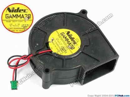 70674 Nidec D07F-12SH Server - Blower Fan 19, bw75x75x30, w110x2x2, 12V 0.16A Nidec D07F-12SH Server - Blower Fan 