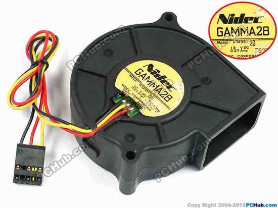 70675 Nidec A34351-57 Server - Blower Fan CQ, bw75x75x30, w295x3x5, 12V 0.27A Nidec A34351-57 Server - Blower Fan 