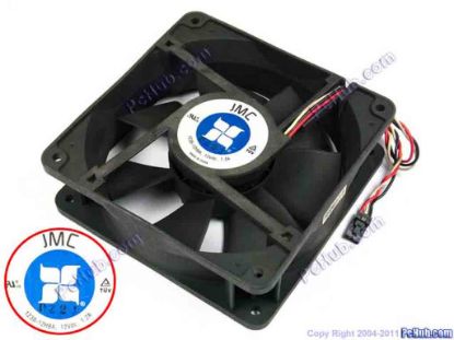 70810 JMC / DaTech 1238-12HBA Server - Square Fan sq120x120x38, w205x3x3, 12V 1.2A JMC / DaTech 1238-12HBA Server - Square Fan 