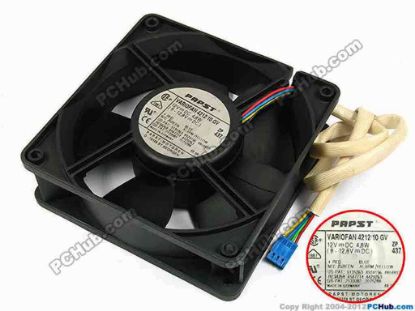 70811 ebm-papst VARIOFAN 4212 10 GV Server - Square Fan VARIOFAN421210GV, sq120x120x38, w405x4x4, 12V 4.8W ebm-papst VARIOFAN 4212 10 GV Server - Square Fan 