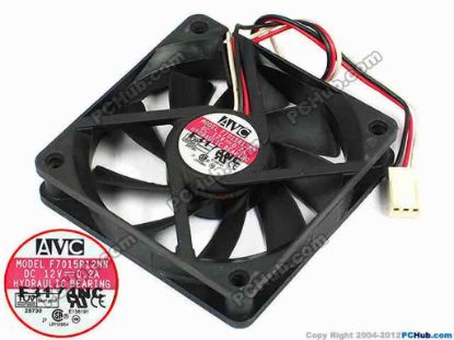 70835 AVC F7015R12MN Server - Square Fan sq70x70x15, w155x3x3, 12V 0.2A AVC F7015R12MN Server - Square Fan 