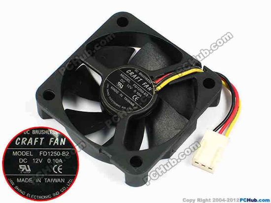 70838 ARX FD1250-B2 Server - Square Fan sq50x50x10, w35x3x3, 12V 0.10A ARX FD1250-B2 Server - Square Fan 