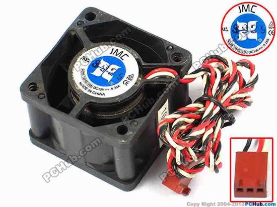 71049 JMC / DaTech 4028-12HB Server - Square Fan HA, sq40x40x28, w550x3x3, 12V 0.25A JMC / DaTech 4028-12HB Server - Square Fan 