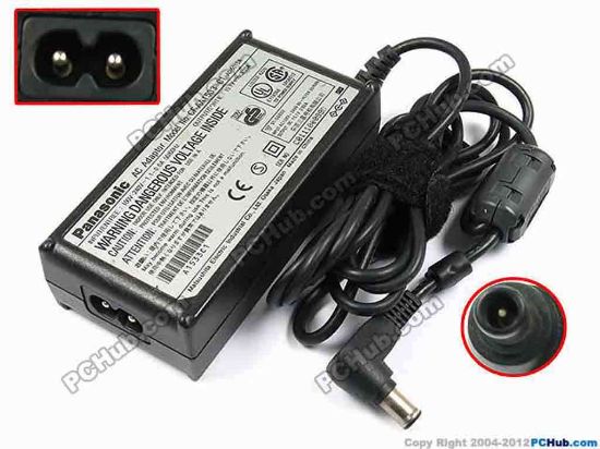 71055 Panasonic CF-AA1533 AC Adapter- Laptop 15.1V 3.33A, 4.0mm, 6.5mm, (2-prong) Panasonic CF-AA1533 AC Adapter- Laptop <p><span id="ctl00_ContentPlaceHolder1_ItemDesc1_lblItemDescription"><span id="ctl00_ContentPlaceHolder1_ItemDesc1_lblItemDescription"><span id="ctl00_ContentPlaceHolder1_ItemDesc1_lblItemDescription"><span id="ctl00_ContentPlaceHolder1_ItemDesc1_lblItemDescription">AC Adapter Model: <font color="#cc0033">CF-AA1533 C1, CF-AA1533 J C1</font></span></span></span></span></p>
<p><span><span><span><span><font color="#cc0033"></font></span></span></span></span></p>
<p><span><span><span>INPUT: 100-240V~ 1.1-0.6A, 50-60Hz <br />
OUTPUT: 15.1V 3.33A 50W</span></span></span></p>
<p><span><span><span><br />
Connecter size: Int. Diameter: 4.00mm <br />
Ext. Diameter: 6.50mm<br />
1.4mm Pin in the Middle</span></span></span></p>
<p><span></span></p>
<p><span>Dimensions:&nbsp;100 x 48 x 27 mm</span></p>
<p><span></span></p>
<p><span>*When buying any compatible AC adapter, please take note the type of power cord(2 or 3-prong) used.</span></p>
<p><span></span></p>
<p><span>**Please take note, 2 wire AC <a href="http://www.pchub.com/uph/category/356/Power-Core.html"><font color="#810081">power cord</font></a> not included.</span></p>