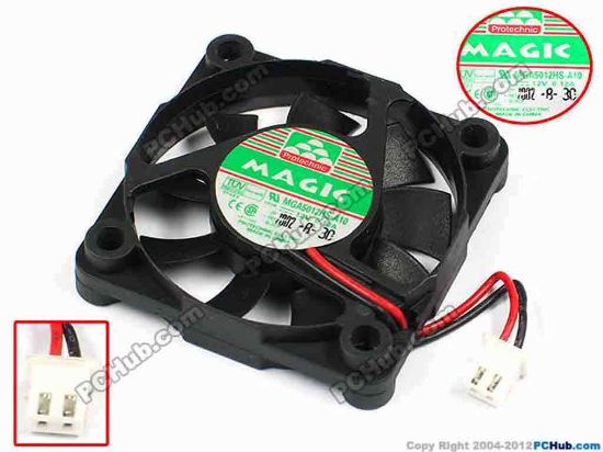 71087 Protechnic Magic MGA5012HS-A10 Server - Square Fan sq50x50x10, w35x2x2, 12V 0.12A  Protechnic Magic MGA5012HS-A10 Server - Square Fan 