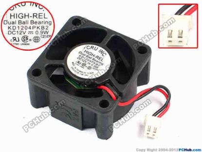 71140 SUNON KD1204PKB2 Server - Square Fan sq40x40x20, w45x2x2, 12V 0.9W SUNON KD1204PKB2 Server - Square Fan 