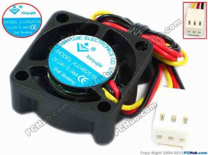 71198 Xinyujie DC- Bearing OEM- Square Fan XJ24B2510L, w200x3x3, 0.08A Xinyujie DC- Bearing OEM- Square Fan 