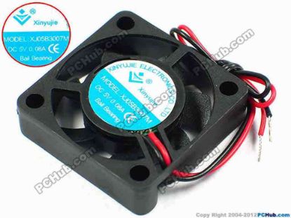 71201 Xinyujie DC- Bearing OEM- Square Fan XJ05B3007M, w120x2, 0.08A Xinyujie DC- Bearing OEM- Square Fan 