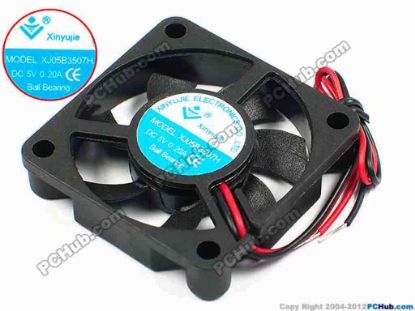 71236 Xinyujie DC- Bearing OEM- Square Fan XJ05B3507H, w120x2, 0.20A Xinyujie DC- Bearing OEM- Square Fan 