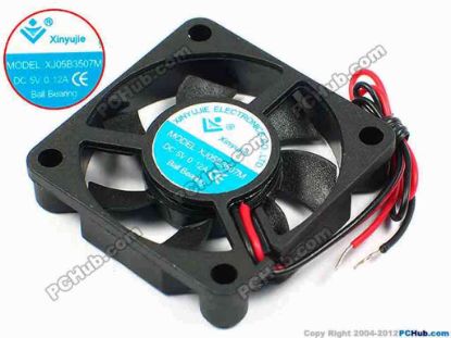 71237 Xinyujie DC- Bearing OEM- Square Fan XJ05B3507M, w120x2, 0.12A Xinyujie DC- Bearing OEM- Square Fan 