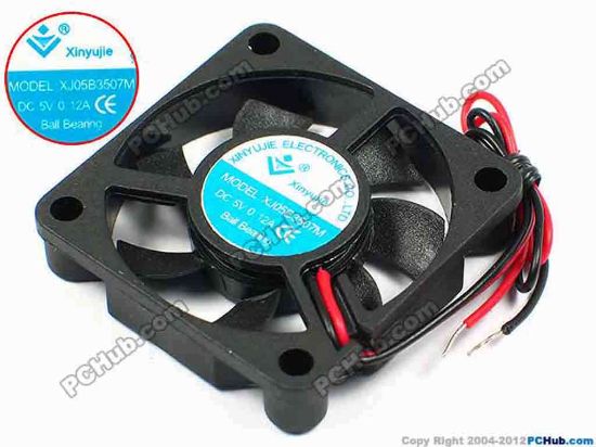 71237 Xinyujie DC- Bearing OEM- Square Fan XJ05B3507M, w120x2, 0.12A Xinyujie DC- Bearing OEM- Square Fan 