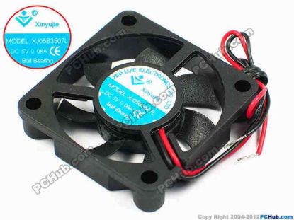 71238 Xinyujie DC- Bearing OEM- Square Fan XJ05B3507L, w120x2, 0.08A Xinyujie DC- Bearing OEM- Square Fan 