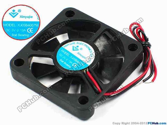 71260 Xinyujie DC- Bearing OEM- Square Fan XJ05B4007M, w120x2, 0.13A Xinyujie DC- Bearing OEM- Square Fan 