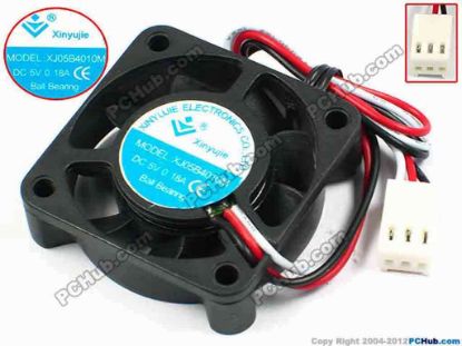 71268 Xinyujie DC- Bearing OEM- Square Fan XJ05B4010M, w195x3x3, 0.18A Xinyujie DC- Bearing OEM- Square Fan 