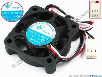 71269 Xinyujie DC- Bearing OEM- Square Fan XJ05B4010L, w195x3x3, 0.13A Xinyujie DC- Bearing OEM- Square Fan 