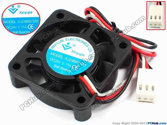 71275 Xinyujie DC- Bearing OEM- Square Fan XJ24B4010H, w195x3x3, 0.11A Xinyujie DC- Bearing OEM- Square Fan 