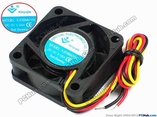 71284 Xinyujie DC- Bearing OEM- Square Fan XJ05B4015L, w275x3, 0.05A Xinyujie DC- Bearing OEM- Square Fan 